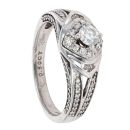 9ct White Gold 0.50ct Diamond Cluster Ring