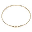 9ct Yellow Gold Square Patterned Hinged Bangle