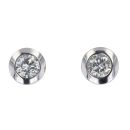 9ct White Gold 0.25ct Diamond Solitaire Stud Earrings