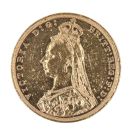 1890 Victoria Jubilee Head Australia Full Sovereign Coin