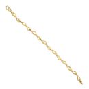 22ct Yellow Gold Leaf Fancy Bracelet 6.5"
