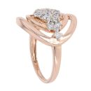 18ct Rose Gold 0.60ct Brilliant Cut Diamond Cluster Ring
