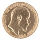 1910 Edward VII Large Head UK Half Sovereign Coin
