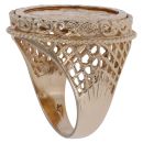9ct Yellow Gold 1901 Victoria Australia Full Sovereign Coin Ring