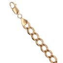9ct Yellow Gold Curb Bracelet 9"
