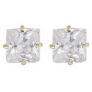 9ct Yellow Gold Cubic Zirconia Stud Earrings
