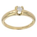18ct Yellow Gold 0.25ct Brilliant Cut Diamond Solitaire Ring