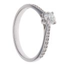 18ct White Gold 0.65ct Brilliant Cut Diamond Solitaire Ring