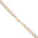 9ct Yellow Gold Flat Plain Curb Chain 22"