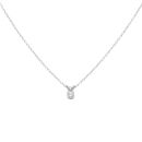 18ct White Gold 0.32ct Brilliant Cut Diamond Pendant And Chain 16"