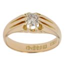 18ct Yellow Gold 0.40ct Old Cut Diamond Signet Ring