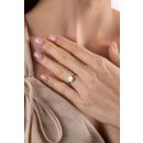 9ct White Gold 3.00ct Emerald Cut Lab Grown Diamond Solitaire Ring