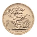 1980 Elizabeth II Decimal Portrait Full Sovereign Coin