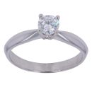 18ct White Gold 0.40ct Brilliant Cut Diamond Solitaire Ring
