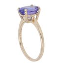 9ct Yellow Gold Tanzanite Single Stone Ring