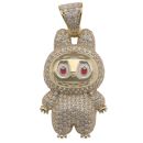9ct Yellow Gold Cubic Zirconia Bunny Pendant