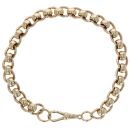 9ct Yellow Gold Rollerball Bracelet 8.5"