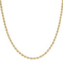 Gold Plated Silver Rope Chain 20"