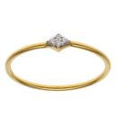 22ct Yellow Gold Cubic Zirconia Cluster Ring