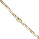 14ct Yellow Gold Monaco Classic Plain Lock Curb Chain 22"