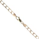 9ct Yellow Gold Square Curb Chain 18"