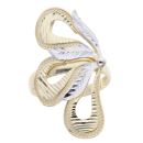 14ct Yellow And White Gold Fancy Petal Ring