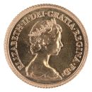1982 Elizabeth II Decimal Portrait UK Half Sovereign Coin