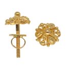 22ct Yellow Gold Floral Stud Earrings