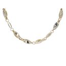 14ct Yellow And White Gold Oval Link 24" Chain