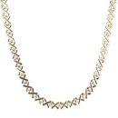 18ct Yellow Gold Criss Cross Chain 18"