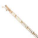 14ct Yellow Gold Greek Key Fancy Bracelet 7"