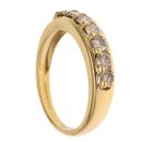 18ct Yellow Gold 0.75ct Brilliant Cut Diamond Half Eternity Ring