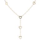 9ct Yellow Gold Heart Dangle Chain 20"