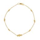 22ct Yellow Gold Eternity Beaded Bracelet 7"