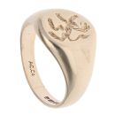 9ct Yellow Gold Lion Signet Ring