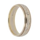 9ct Yellow Gold Patterned 5.2mm Wedding Band