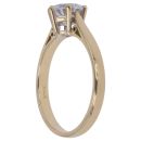 18ct Yellow Gold Cubic Zirconia Solitaire Ring