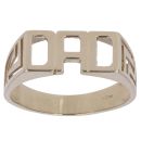9ct Yellow Gold Patterned DAD Ring