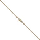 14ct Yellow Gold Child's Cubic Zirconia Flower Pendant & Chain