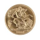 1913 George V Large Head UK Half Sovereign Coin
