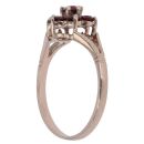9ct Yellow Gold Garnet Cluster Ring