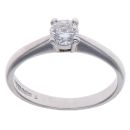 18ct White Gold 0.34ct Brilliant Cut Diamond Solitaire Ring