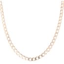 9ct Yellow Gold Flat Curb Chain 22"