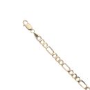 9ct Yellow Gold Figaro Bracelet 8"