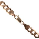9ct Yellow Gold Flat Plain Curb Chain 18"