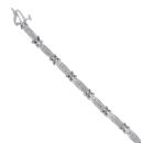 9ct White Gold 0.60ct Brilliant Cut Diamond Bracelet 7.5"