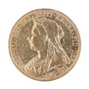 1893 Victoria Old Head UK Full Sovereign Coin