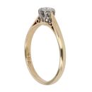 18ct Yellow Gold 0.10ct Diamond Solitaire Ring