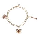 9ct Yellow Gold Clogau Charm Bracelet 7.5"