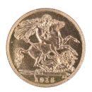 1915 George V Large Head UK Half Sovereign Coin